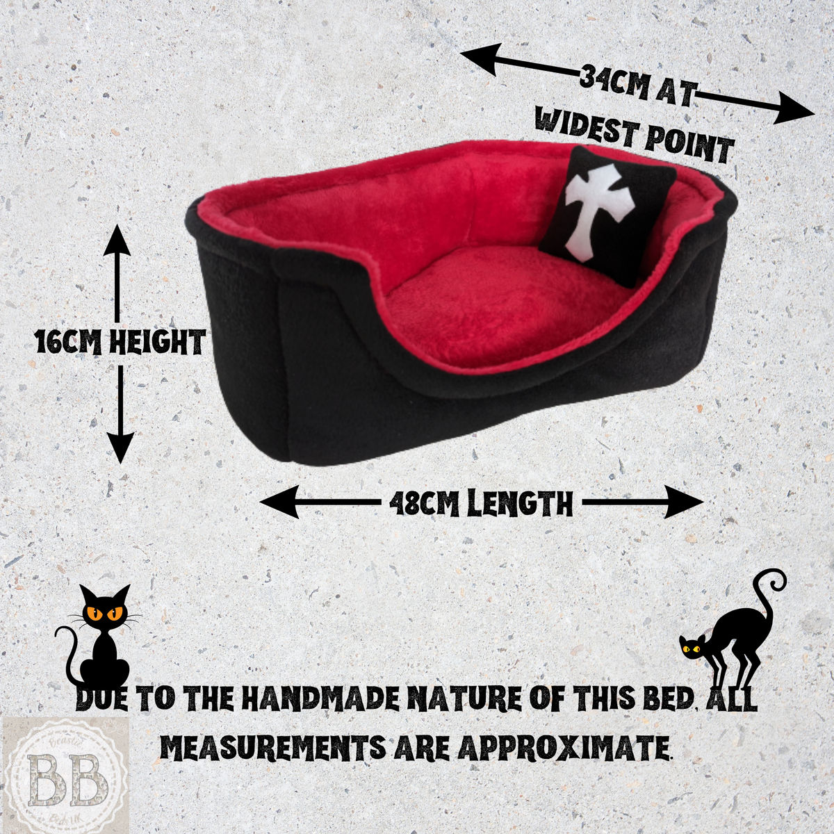 The Cat Cosy Coffin Luxury Halloween Coffin bed for cats and