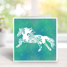 Load image into Gallery viewer, Horse Greetings Card, Birthday Card, Thank you, Good Luck, Best Wishes, Sympathy card, animal card, pretty card, get well soon, pony card
