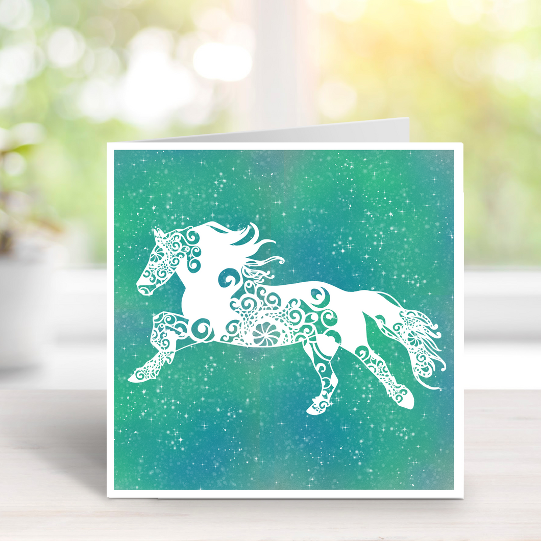 Horse Greetings Card, Birthday Card, Thank you, Good Luck, Best Wishes, Sympathy card, animal card, pretty card, get well soon, pony card