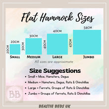 Load image into Gallery viewer, flat hammock sizes
