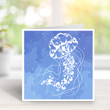 Load image into Gallery viewer, Jellyfish Greetings Card, Birthday Card, Thank you, Good Luck, Best Wishes, Sympathy card, animal card, Get Well Soon, Sea, Ocean
