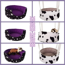 Load image into Gallery viewer, JUMBO Luxury Cuddle Cup Bed for Guinea Pigs, Ferrets, Hedgehogs, Rabbits, Chinchillas
