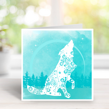 Load image into Gallery viewer, Wolf Greetings Card, Husky card, Birthday Card, Thank you, Good Luck, Best Wishes, Sympathy card, shepherd card, pet card, get well soon
